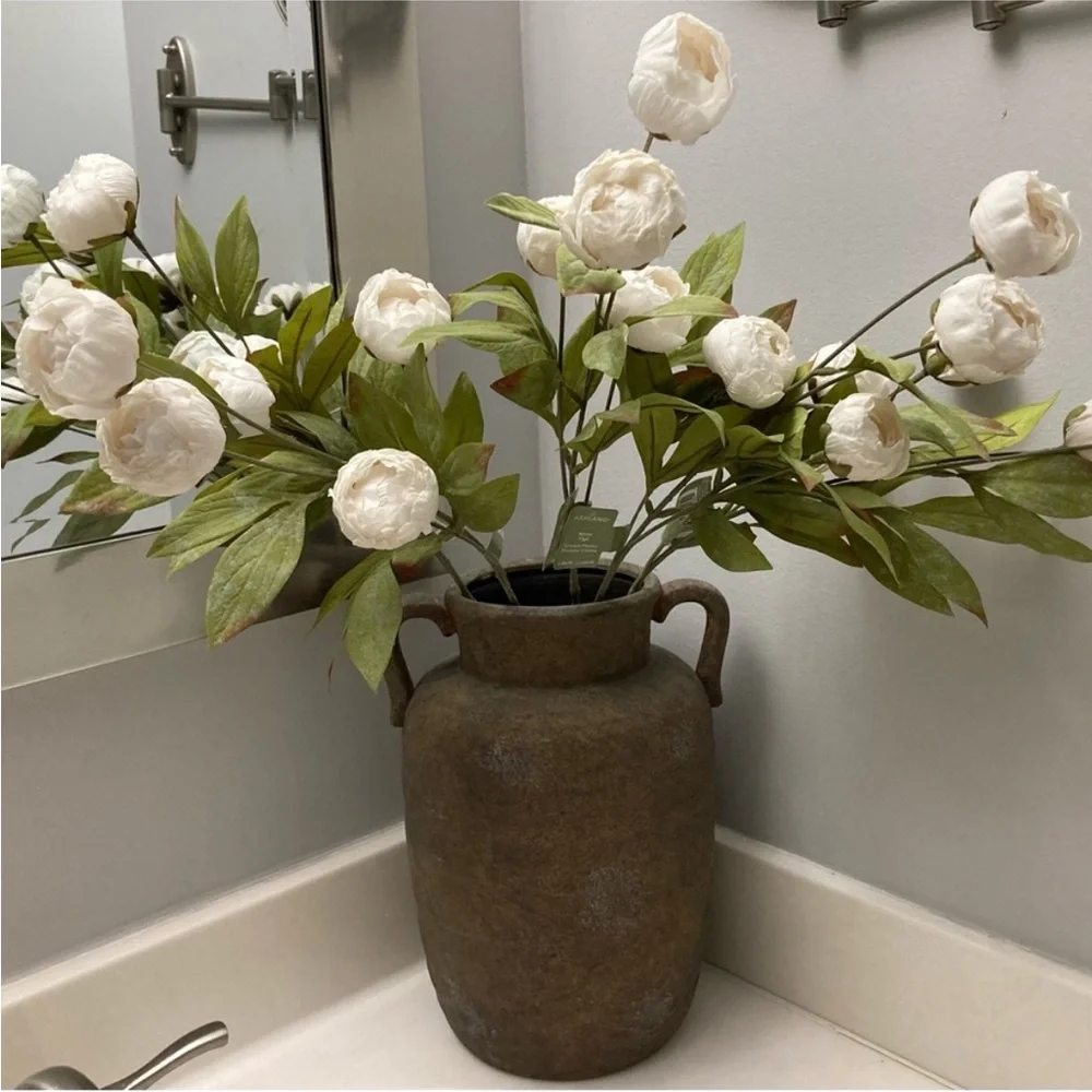 5 Stems Cream Peony Stem by Ashland / NWT
